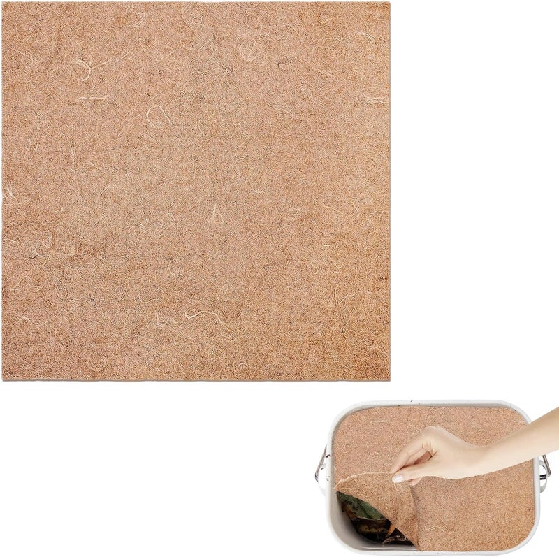 U0U 2 x 2Ft Worm Bin Worm Blanket, Jute Fibre for Composting, Dark, Moist, Outdoor (1 Pack) - Image 1